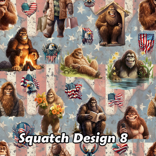 American Bigfoot Sasquatch 8, 3 Pack Gift Wrapping Paper Sheets - Over 300 Square Feet of Gift Wrap