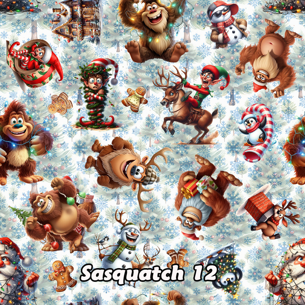 10 Bigfoot, Sasquatch, Designs, Women's Cami Pajamas Set