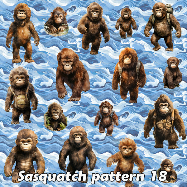 19 Bigfoot / Sasquatch Designs, Men’s Plush, Fuzzy Slippers