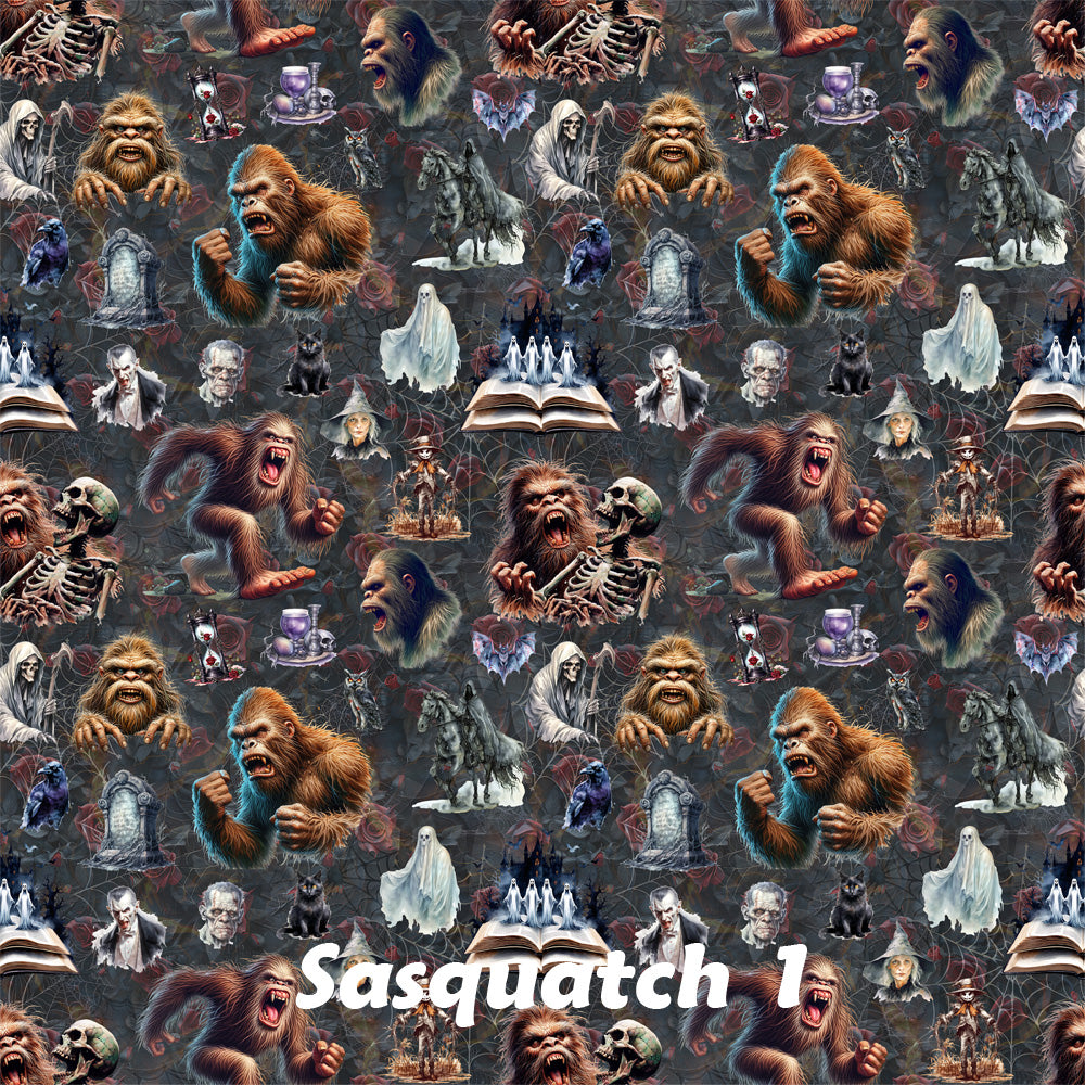 Scary Bigfoot Sasquatch 1, 3 Pack Gift Wrapping Paper Sheets - Over 300 Square Feet of Gift Wrap