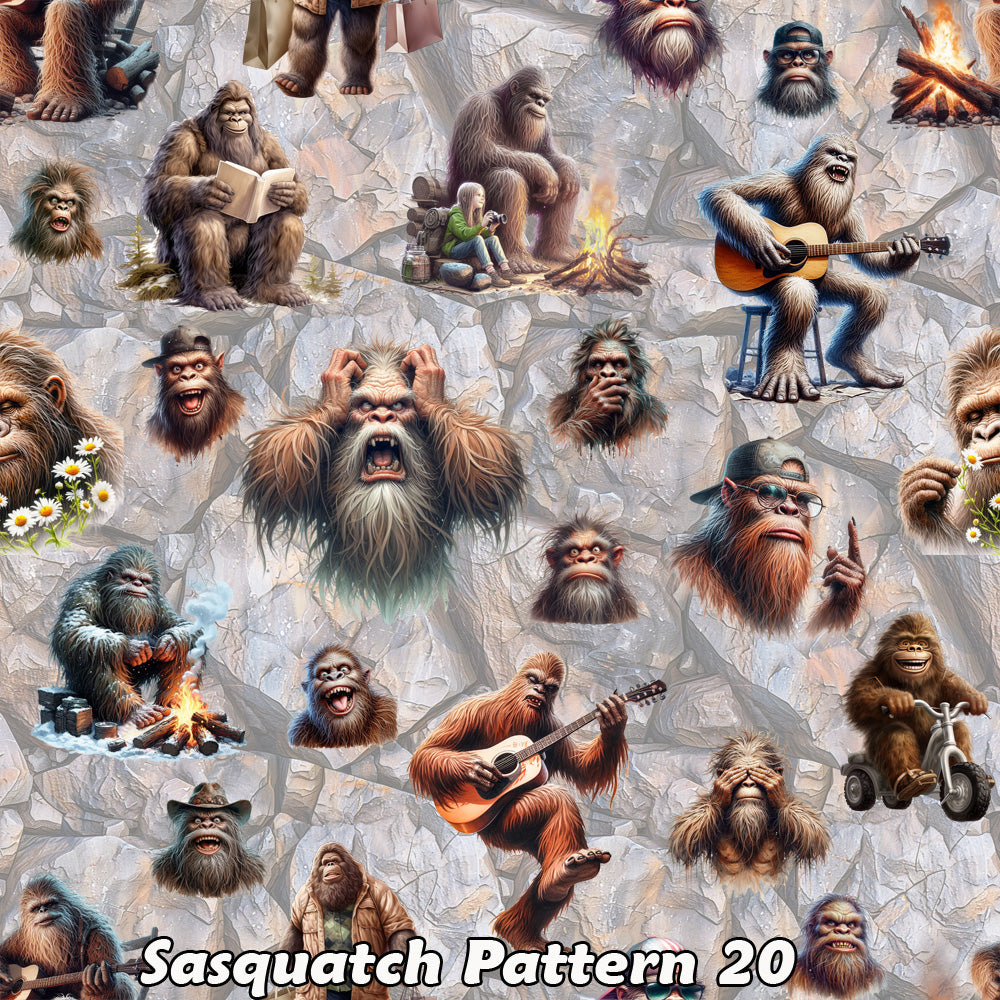 10 Bigfoot / Sasquatch Designs, Women’s Oversized Cotton Tee Shirt