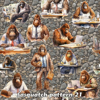21 Bigfoot Sasquatch Designs, Waterproof Polyester Shower Curtain – Made in the USA – 70.8x70.8”