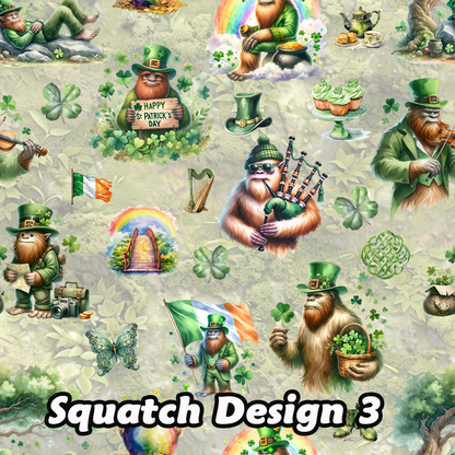 20 Bigfoot / Sasquatch Designs, Polyester Crew Socks