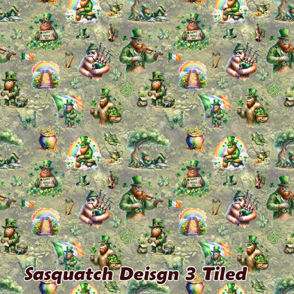 St Patrick, Irish Bigfoot / Sasquatch, Plus Size High-Waisted Bikini Customized Services