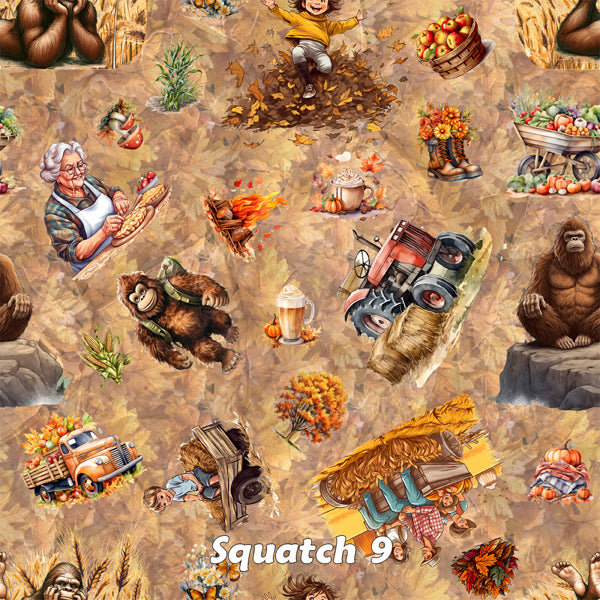 21 Bigfoot Sasquatch Designs, Waterproof Polyester Shower Curtain – Made in the USA – 70.8x70.8”