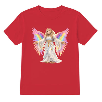 Bigfoot Sasquatch Rainbow Angel, Unisex Gildan 5000 Cotton T