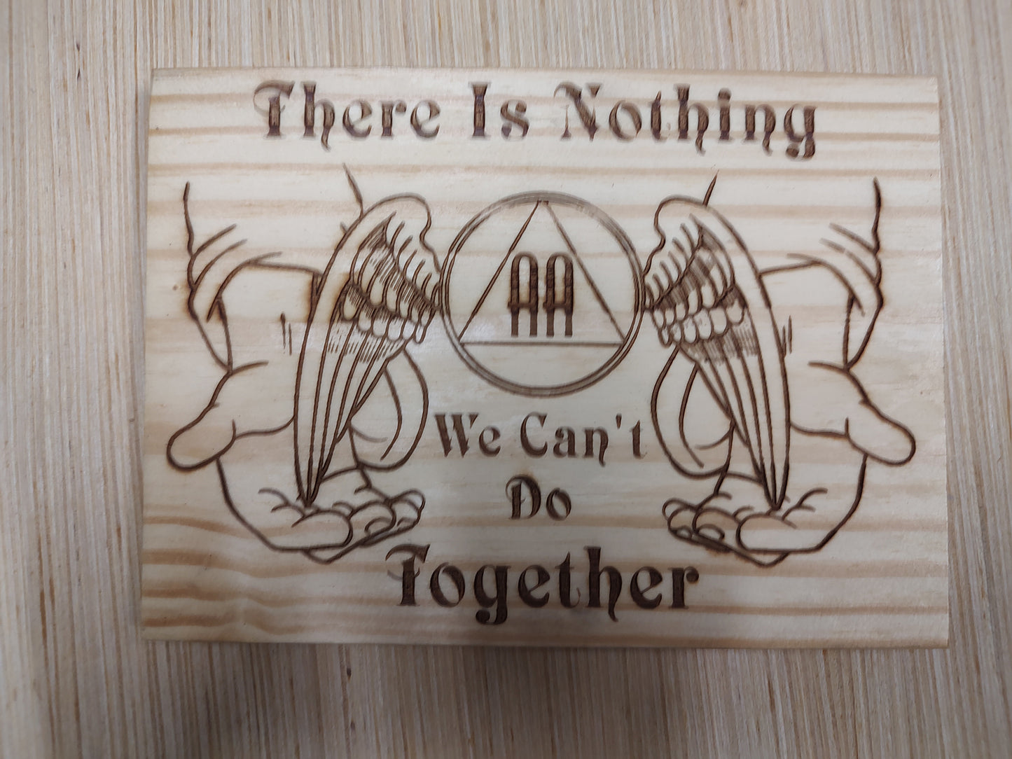 5" x 7" Pine Plaque Sign AA Do Together