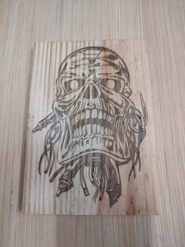 5" x 7" Pine Plaque Sign, Mummy Face