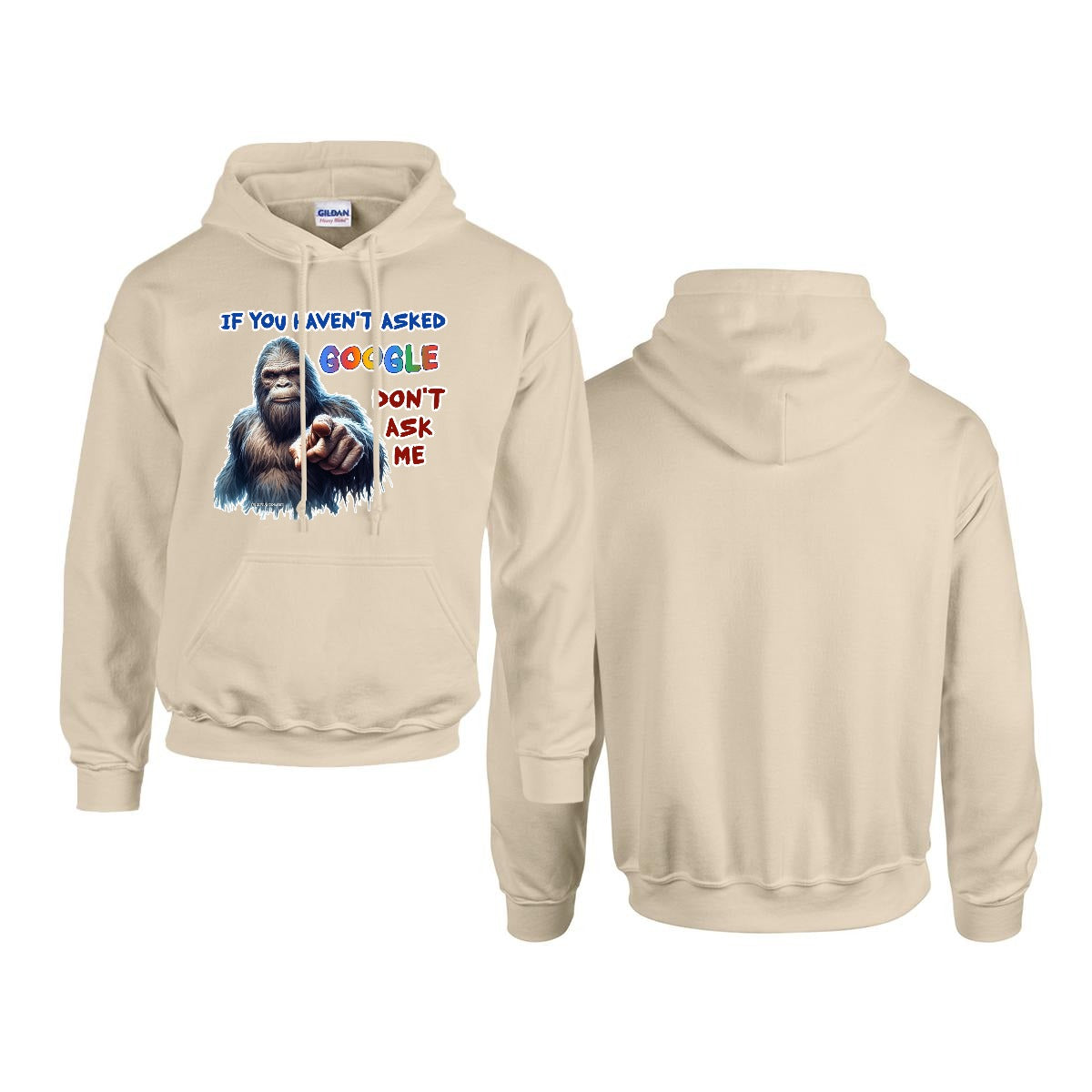 Sasquatch, Bigfoot Design, Gildan 18500 Poly-Cotton Hoodie