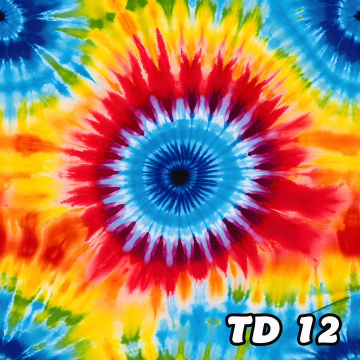 18 Tie Dye, Men’s Plush, Fuzzy Slippers
