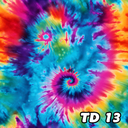 19 Tie Dye Designs, High Density 7 Layer Skateboard, Made In USA