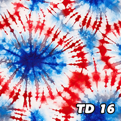 19 Tie Dye Designs, Waterproof Polyester Shower Curtain – Made in the USA – 70.8x70.8”