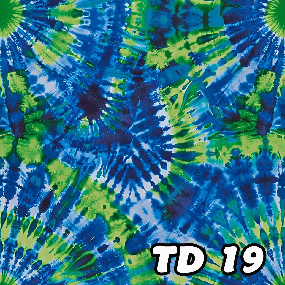 19 Tie Dye Designs, Polyester Spandex Yoga Exercise Jumpsuit
