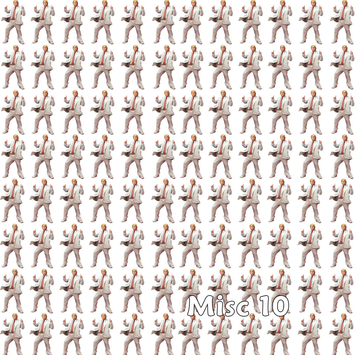 Donald Trump Cotton Fabric 10