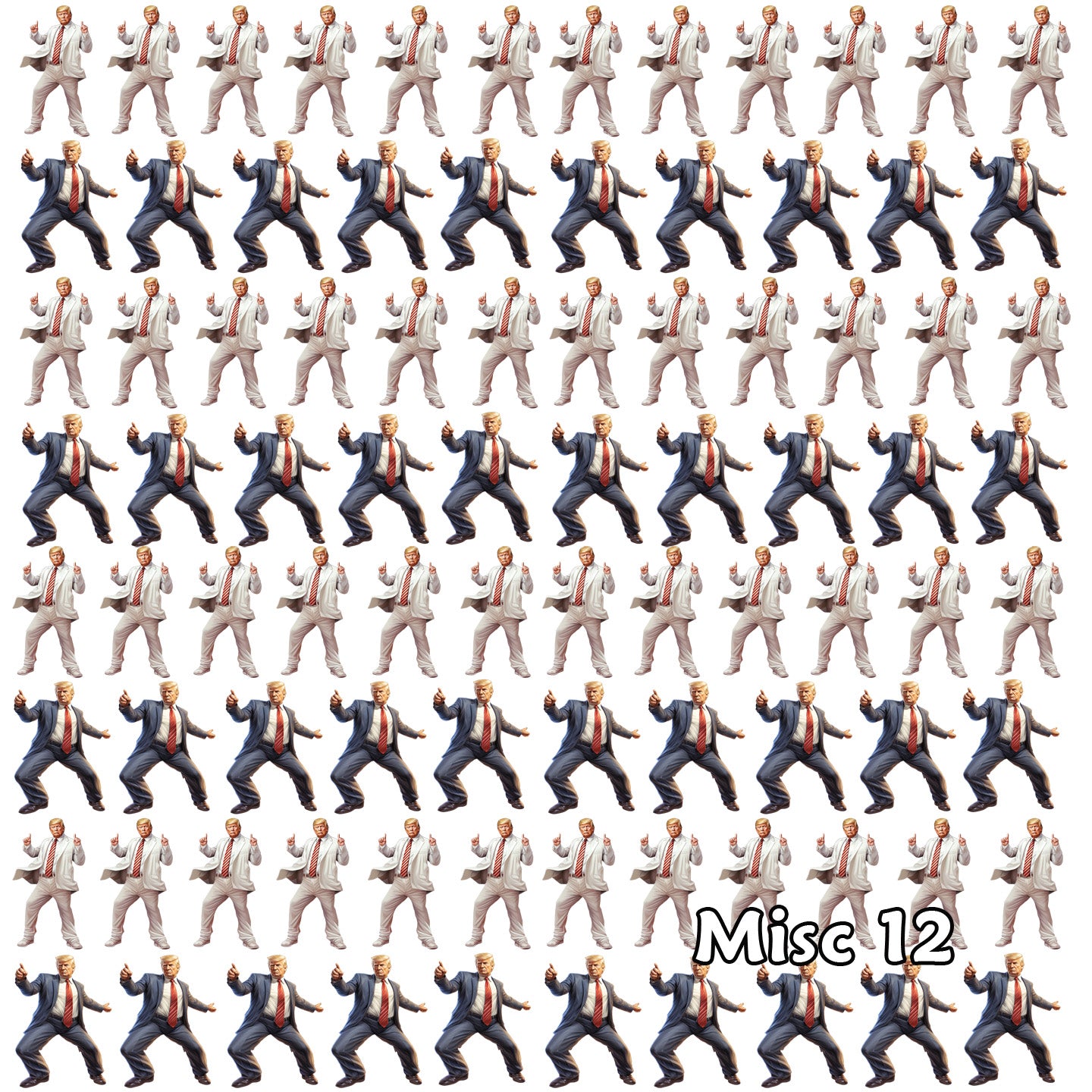 Donald Trump Cotton Fabric 12