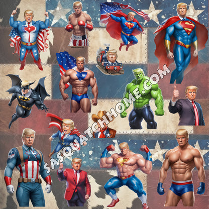 Donald Trump Cotton Fabric 15
