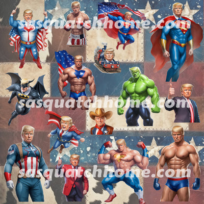 20 Donald Trump Designs Quilt Cotton Fabric