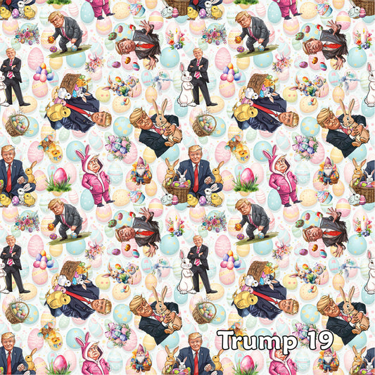 Donald Trump Cotton Fabric 19