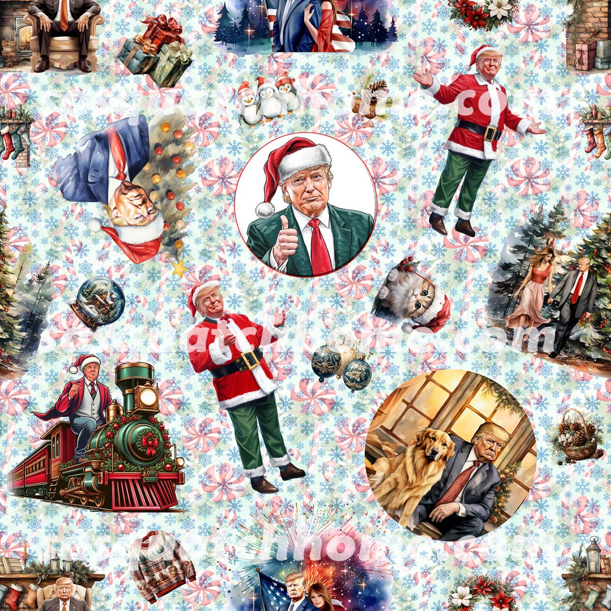 20 Donald Trump Designs Quilt Cotton Fabric