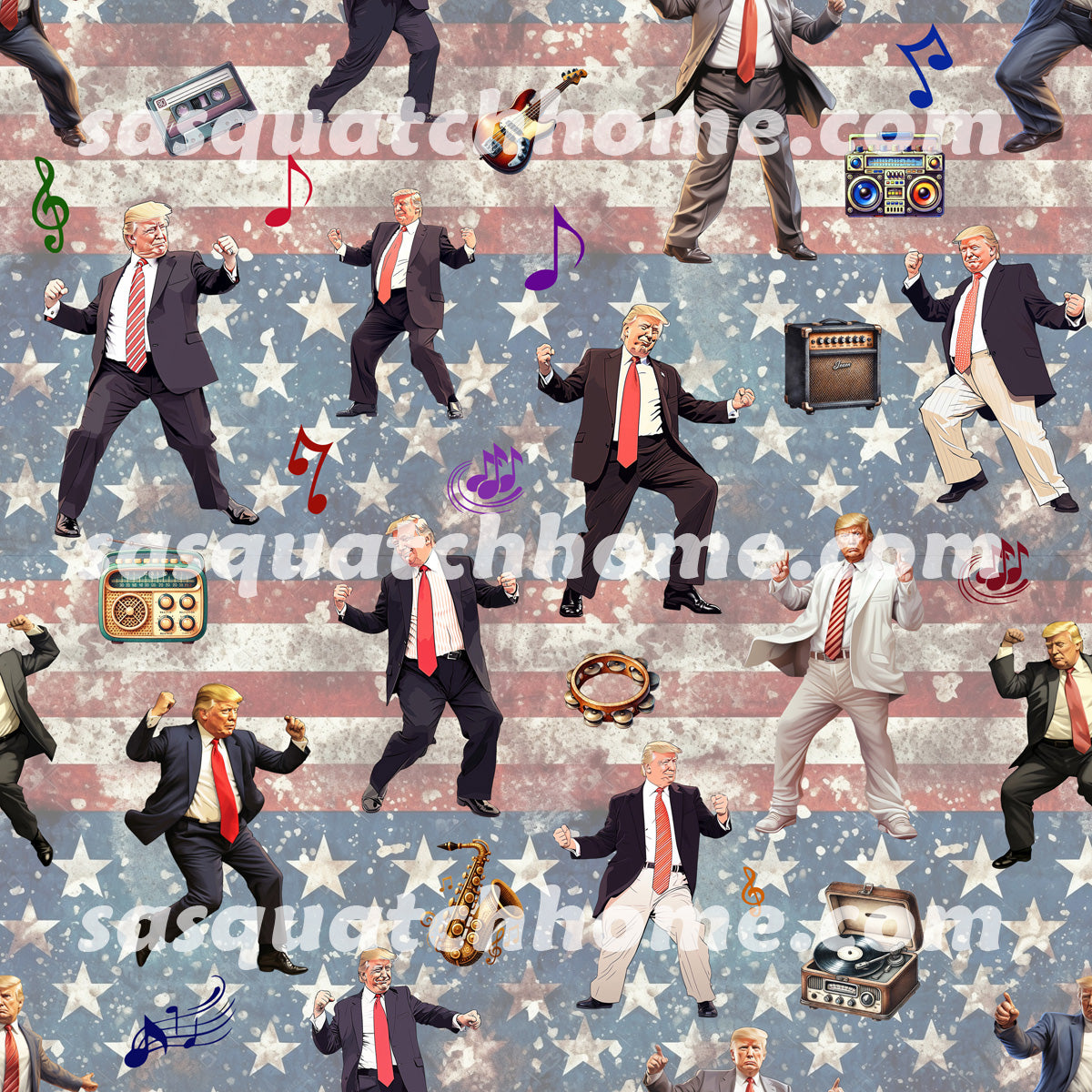 20 Donald Trump Designs Quilt Cotton Fabric