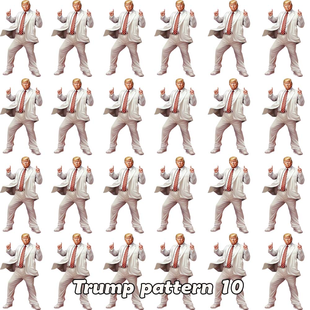 20 Donald Trump Designs, 8” Poly Ankle Socks