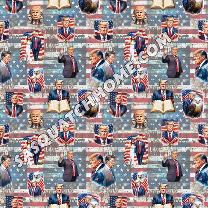 Donald Trump Cotton Fabric 1
