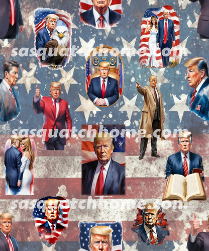 20 Donald Trump Designs, 3 Pack Gift Wrapping Paper Sheets