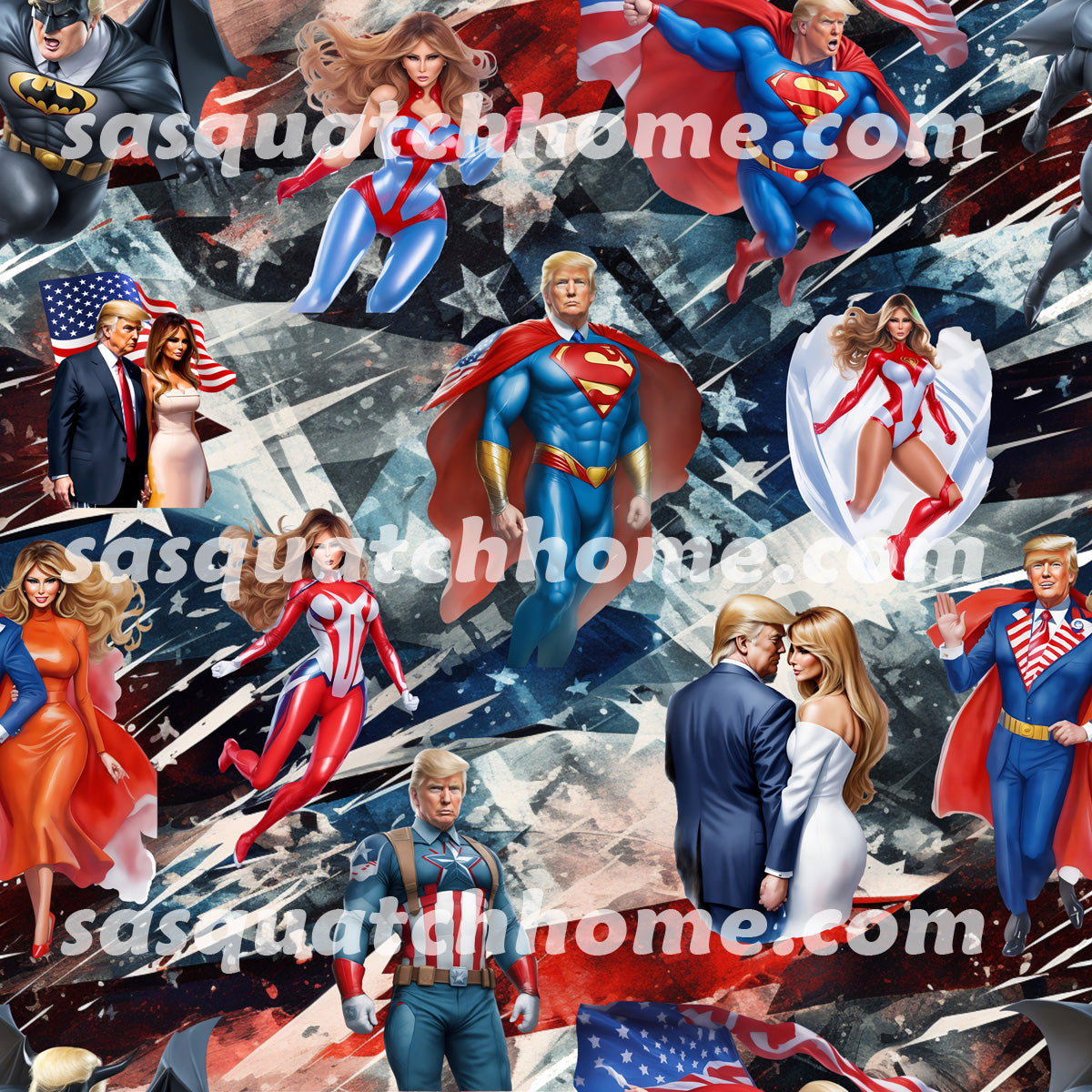 Donald Trump  Cotton Fabric 3