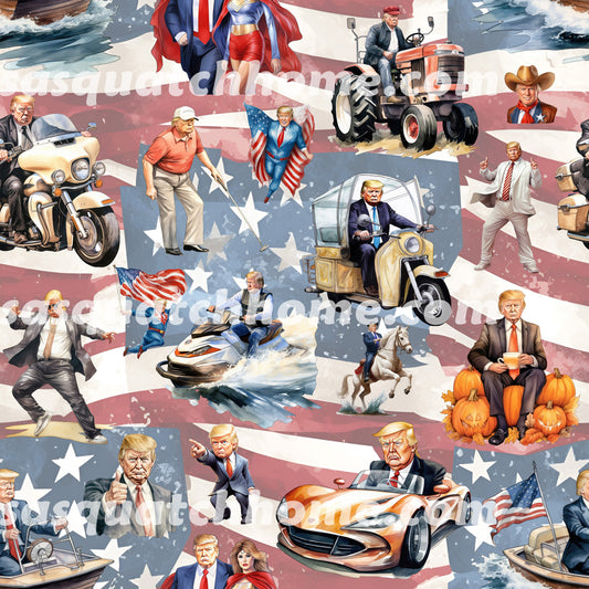 Donald Trump Cotton Fabric 5