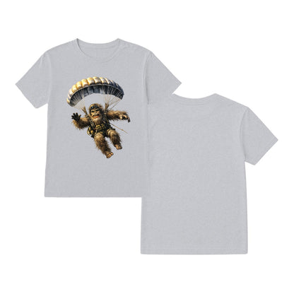 Bigfoot Sasquatch Paratrooper, Gildan 5000 T Shirt