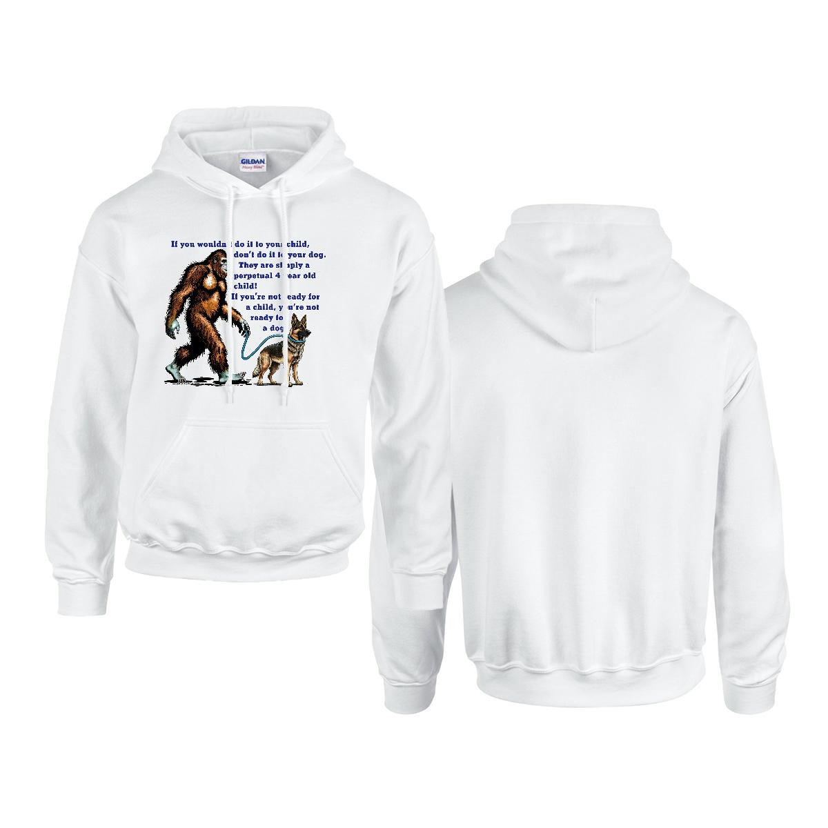 Sasquatch, Bigfoot Design, Gildan 18500 Poly-Cotton Hoodie