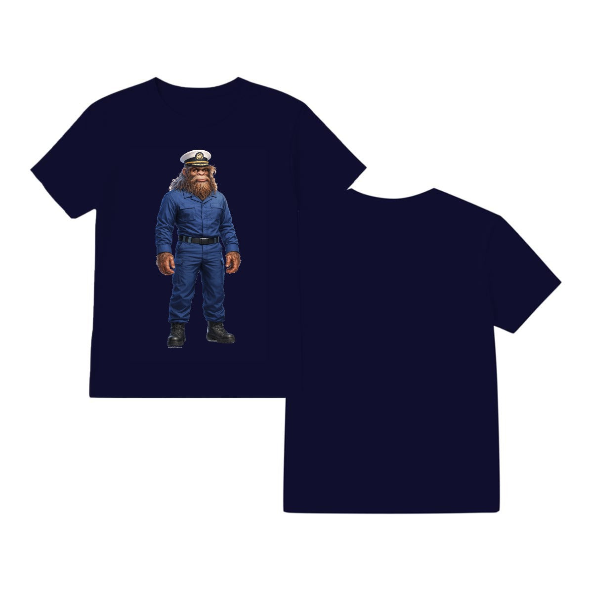 Bigfoot Sasquatch Coast Guard T-Shirt Gildan 5000 T Shirt