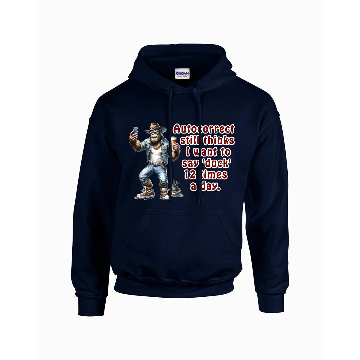 Sasquatch, Bigfoot Design, Gildan 18500 Poly-Cotton Hoodie