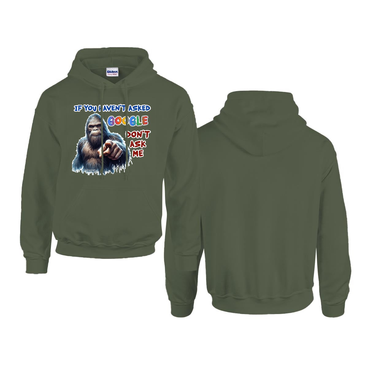 Sasquatch, Bigfoot Design, Gildan 18500 Poly-Cotton Hoodie