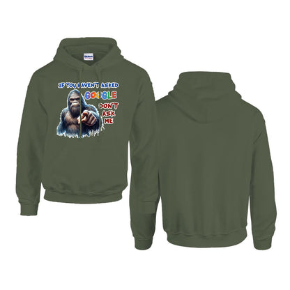 Sasquatch, Bigfoot Design, Gildan 18500 Poly-Cotton Hoodie