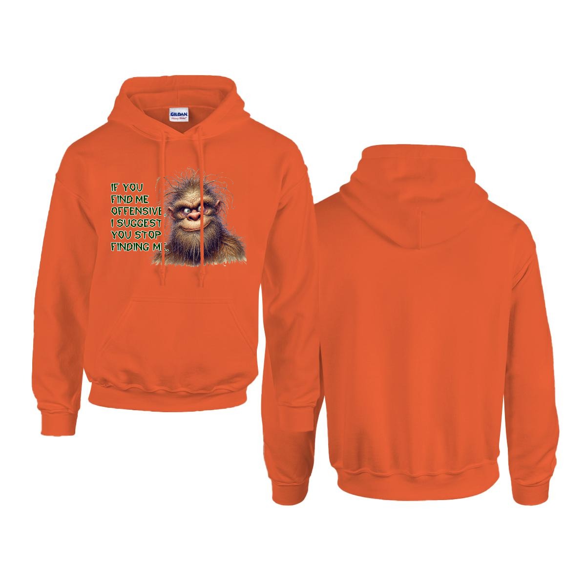 Sasquatch, Bigfoot Design, Gildan 18500 Poly-Cotton Hoodie