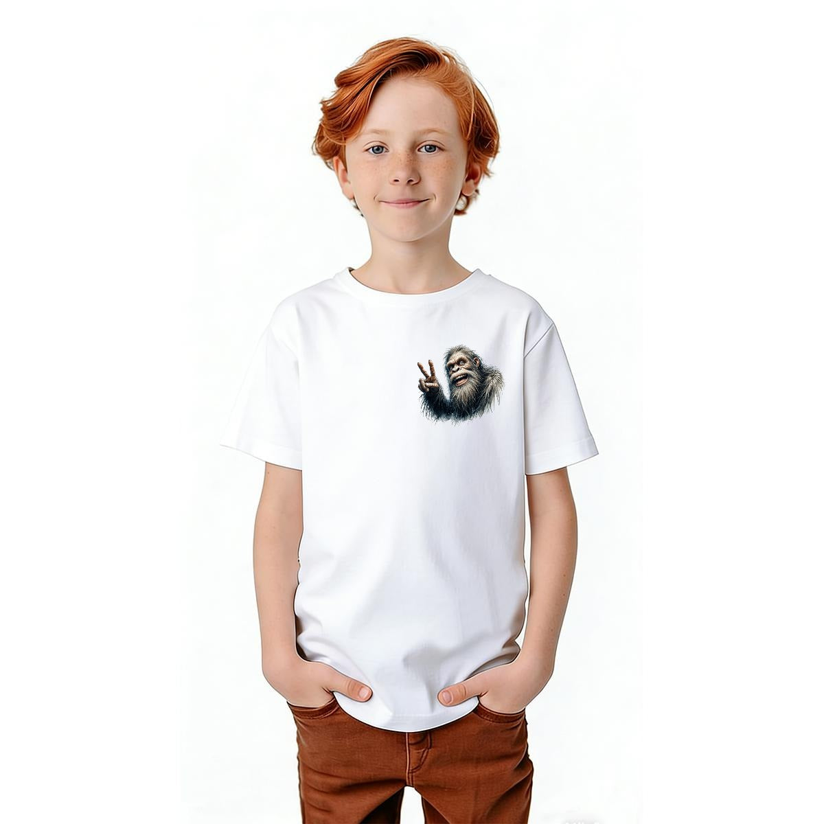 Bigfoot Sasquatch Designs, Kid’s Double Sided Gildan 5000B T Shirt