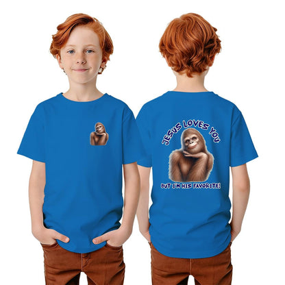 Bigfoot Sasquatch Designs, Kid’s Double Sided Gildan 5000B T Shirt