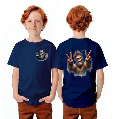 Bigfoot Sasquatch Designs, Kid’s Double Sided Gildan 5000B T Shirt