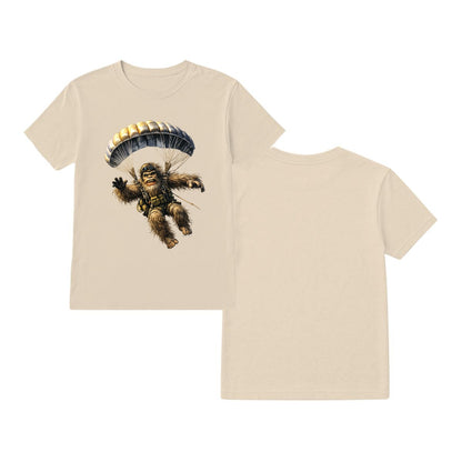 Bigfoot Sasquatch Paratrooper, Gildan 5000 T Shirt