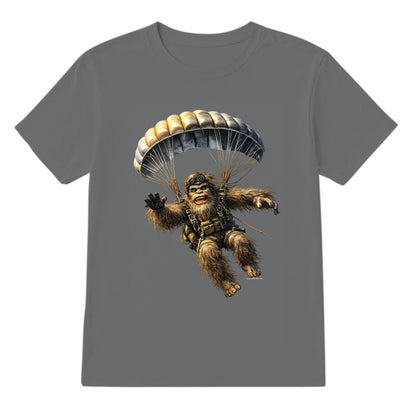 Bigfoot Sasquatch Paratrooper, Gildan 5000 T Shirt